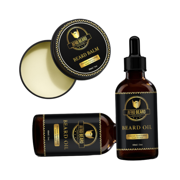 AfroBeard Ultimate Beard Growth & Care Bundle: Classic Oil, Balm & Deluxe Roller - Image 8